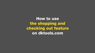 DK Tools - Shopping & checkout website feature