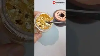 Wax Stamp with Gold Foil #waxseal #sealingstamp #shorts