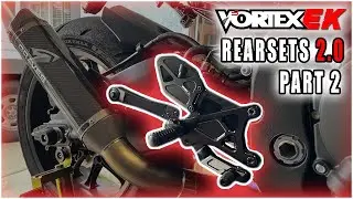 Yamaha R1 Vortex Rearsets Install! Best adjustable rearsets! Part 2