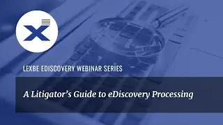 A Litigator's Guide to eDiscovery Processing