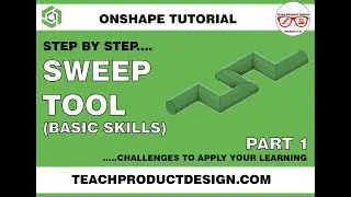 Onshape Tutorial. How to create a SWEEP? The basics! Step by Step.