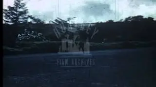 Motor racing on a circuit in the U.K, 1950's - Film 18373