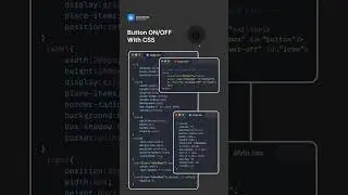Button ON/OFF with CSS #csstricks #htmlcss #codingbuddy