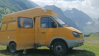 Катаемся по горам Кавказа на самодельном автодоме.Дагестан(Гуниб)