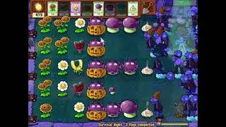 Plants vs. Zombies [PC] - Playthrough: Survival Night