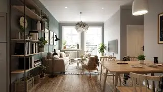 Unreal Engine Scandinavian House interactive walkthrough.