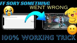free fire facebook login problem sorry something went wrong #freefire #freefiretrick