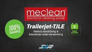 Meclean elektrische Trailerjet hogedruktrailer: batterij-aandrijving en fossielvrije waterverwarming