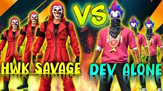 DEV ALONE VS SAVAGE || HAWK EYE TOURNAMENT || 1V4 CLUTCH DEV ALONE SQUAD || FREE FIRE HIGHLIGHTS