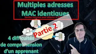 Suite explication point 3 (multiples MAC adresses identiques) des difficultés de compréhension