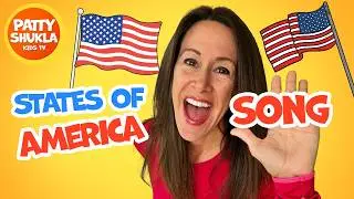 Fifty States Song Alphabetical Order (Official Video) Fifty States of America Map | Patriotic Song
