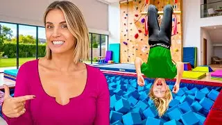 I Built A GYMNASTICS Room For My Daughters!