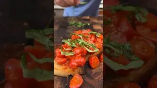 Take your tomato bruschetta to the next level #shorts