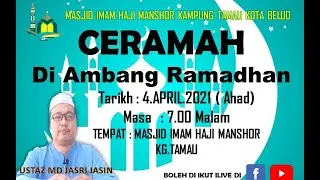 [LIVE] CERAMAH AMBANG RAMADHAN