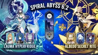 Spiral Abyss 6.2 - C0 Lauma Hyperfridge & C6 Albedo Secret Rite | Genshin Impact