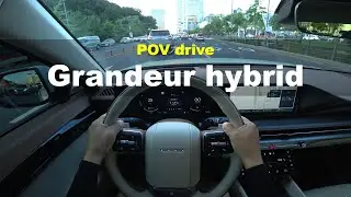 2025 Hyundai Grandeur hybrid black ink POV drive