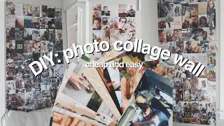 aesthetic photo collage wall | cheap and easy step-by-step
