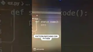 Pattern Matching com Python 