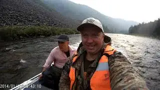 Вверх через пороги реки Кутима на водомете