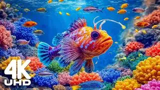 The Best 4K Aquarium - Discover the Underwater World and Beautiful Coral Reef Fish for Sleep