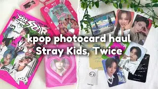 мини-распаковка фотокарт twice, stray kids - Headliner (+ аниме карты) 🍡 kpop photocard haul