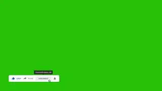 Simple Like, Share, Subscribe, Bell Button Green Screen Animation 2019