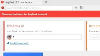 disconnected from the anydesk network