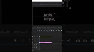 Neon text effect in premiere pro 
