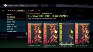 83+ star trio rare players pack
