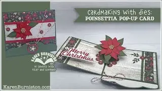 Cardmaking with Dies: Poinsettia Pop Up Card