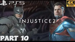 INJUSTICE 2 PS5 WALKTHROUGH GAMEPLAY PART 10 - BATMAN & SUPERMAN / No Commentary
