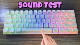 RK61 Sound Test♦️(Red Switches)
