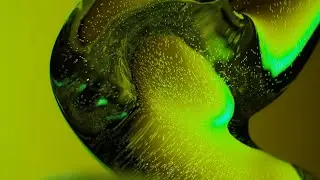 Blender viscous Fluid simulation #motiondesign