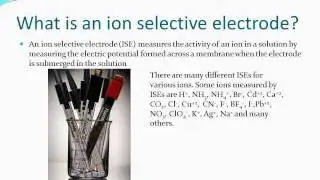 Ion selective electrodes
