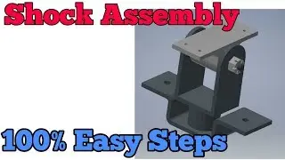Let's Learn Inventore sketch Shock absorber (Assembly)  in Inventor By Mr. AllNew (Anuj Pal)