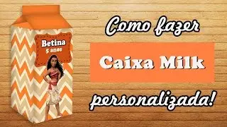 Como fazer caixa milk personalizada no programa Photoscape - Blog Montando minha festa