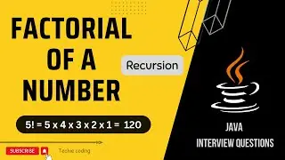 Java Program to Find the Factorial of the Number using Recursion #javaprogramming