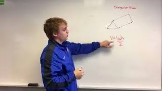 Finding the volume of a triangular prism