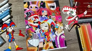 Drawing Amazing Digital Circus / Удивительный Цифровой Цирк. Нарисовал всех персонажей | Art hand