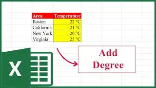 How to Add Degree (°) Symbol in Excel (Under 1 Minute!)