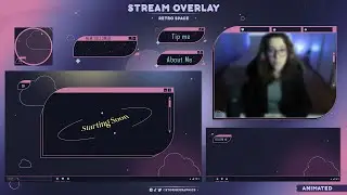 [ Retro Space ] FREE STREAM OVERLAY | ANIMATED VERSION AVAILABLE