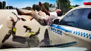 When Idiot Drivers Try To Escape The Police…