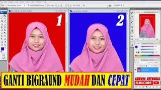 CARA MUDAH DAN CEPAT GANTI BACKGROUND PHOTO DENGAN PHOTOSHOP Cs3 / ARKOJA TUTORIAL