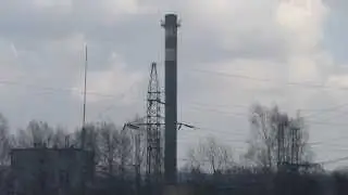 Wyburzenie Kominu na terenie zakładu Korea Fuel-Tech Poland (Żory-Wygoda)