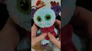 Вязаный плюшевый котик 😺 