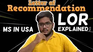 Letter of Recommendation | LOR | Explained ! తెలుగు 
