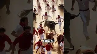 Adu lari melawan banteng di spanyol😱 #viral #faktasejarah #faktaunik #spain