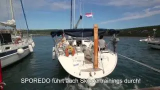 Hafenkino: Top-Ablegemanöver bei starkem Seitenwind (Bora) (1/2)