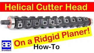 Helical Cutter on a Ridgid Planer R4331