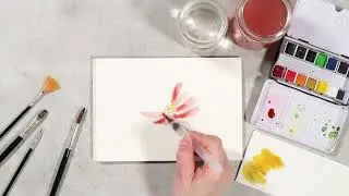 How to paint with watercolours using the “wet-on-wet” technique